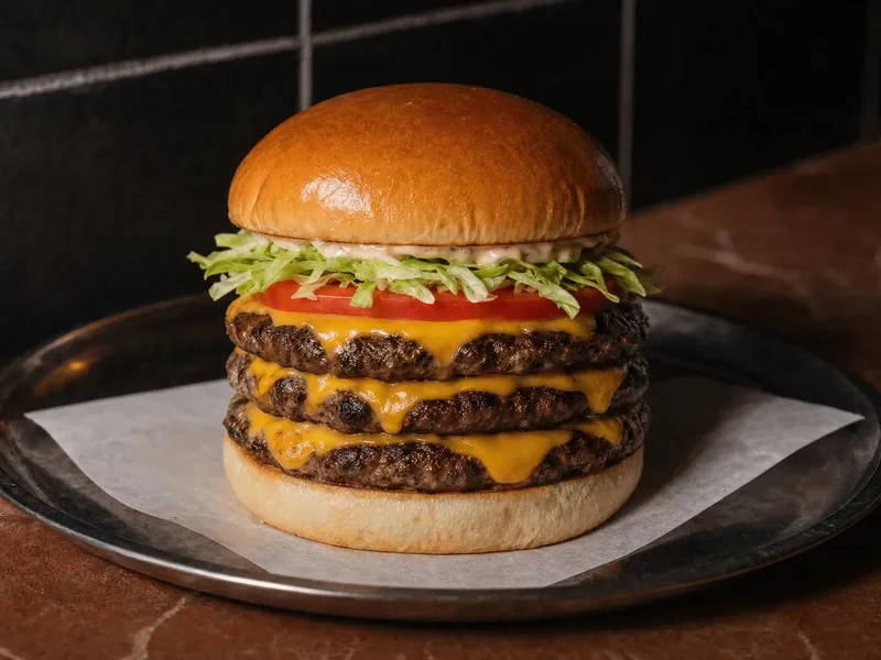 Monster — FRYDAY-in üçqat burgeri